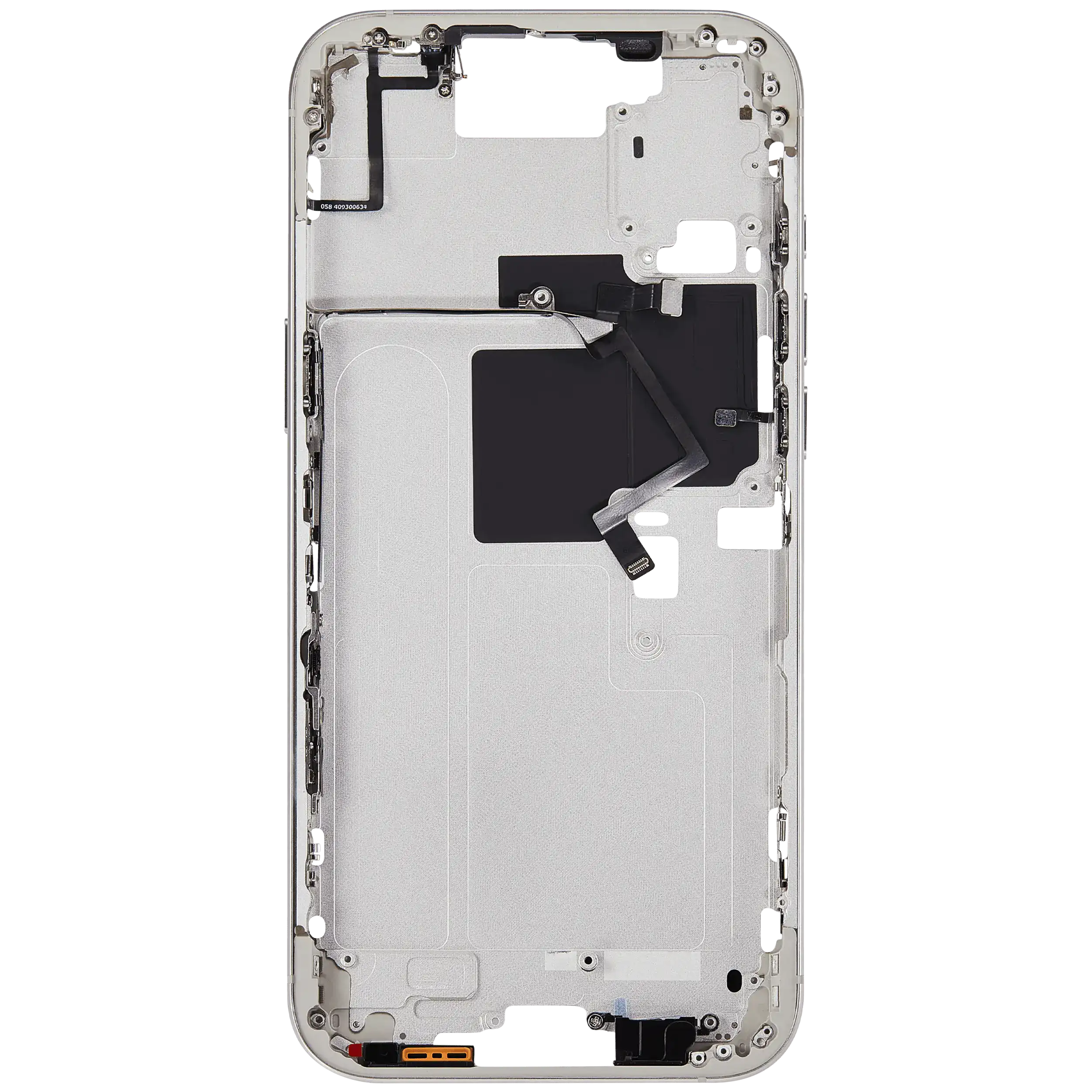 Midframe/Rahmen mit Power And Volume Button für iPhone 16 Pro Max (US-Version) (Aftermarket Plus) (Weiß Titanium)