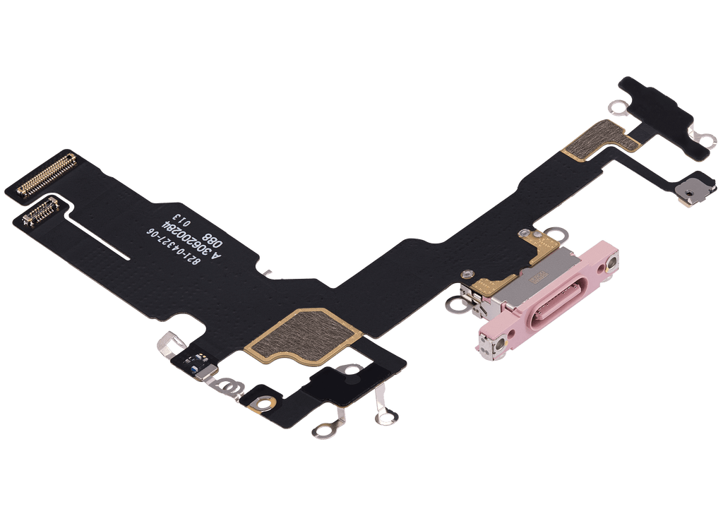 Charging Port Flex Cable for iPhone 15 (Original Used) (Pink)