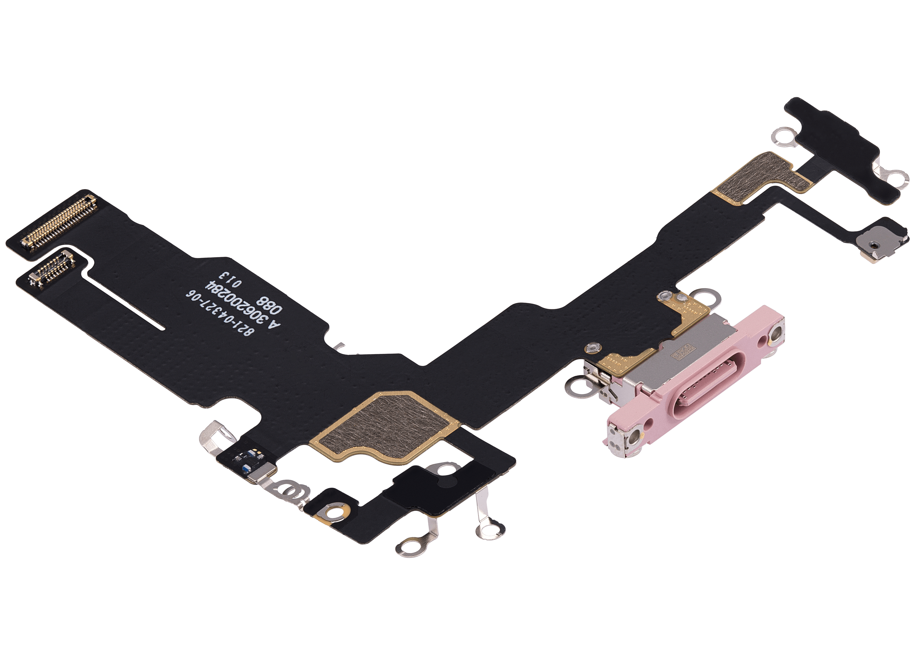 Charging Port Flex Cable for iPhone 15 (Original Used) (Pink)