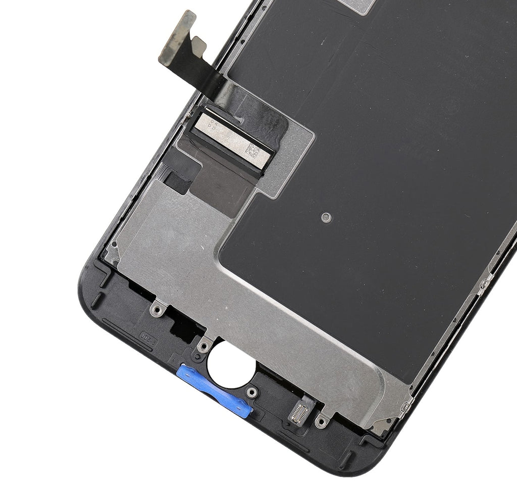 Complete LCD-Display mit Stahlplatte für iPhone 8 Plus (mit Front Camera: Prox Sensor & Ear Speaker) (Aftermarket Plus Quality: XO6) (Schwarz)
