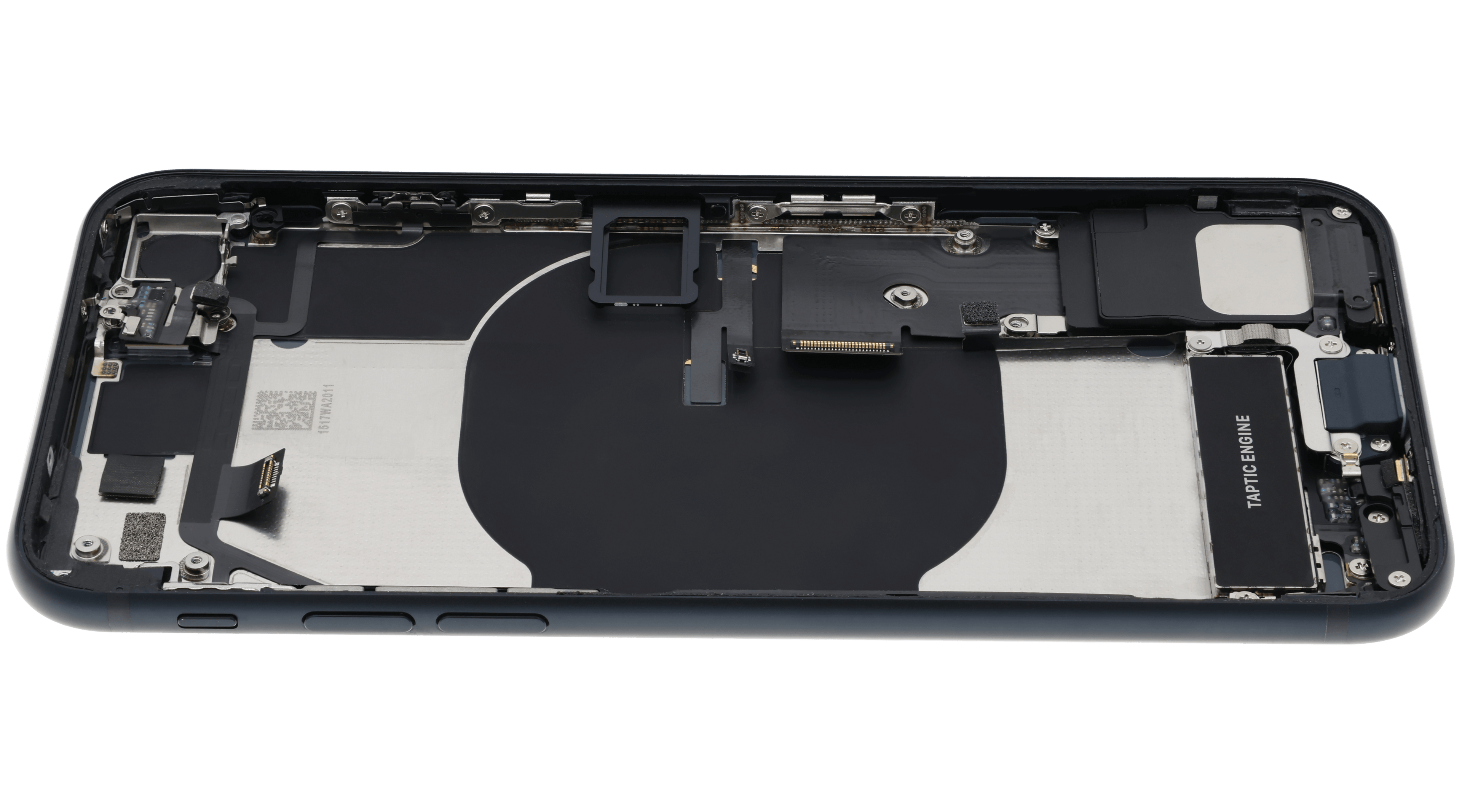 Backcover/Rahmen mit Ladebuchse Flex and Small Components Pre-Installed für iPhone SE (2022) (gebrauchter OEM-Ausbau, Qualität B) (Midnight)