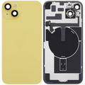 Backcover mit MagSafe Magnet & NFC & Blitz-Flexkabel für iPhone 14 Plus (gebrauchter OEM-Ausbau, Qualität A) (Gelb)