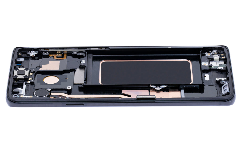 OLED-Display mit Rahmen für Samsung Galaxy S9 Plus (Blemish: Qualität B) (Midnight Schwarz)