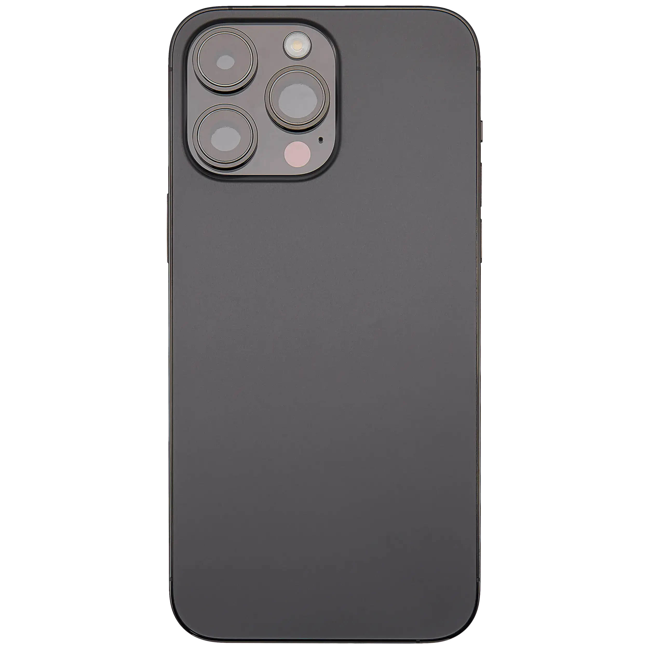 Backcover/Rahmen mit Small Parts für iPhone 14 Pro Max (EU / Global Version) (gebrauchter OEM-Ausbau, Qualität C) (Space Schwarz)