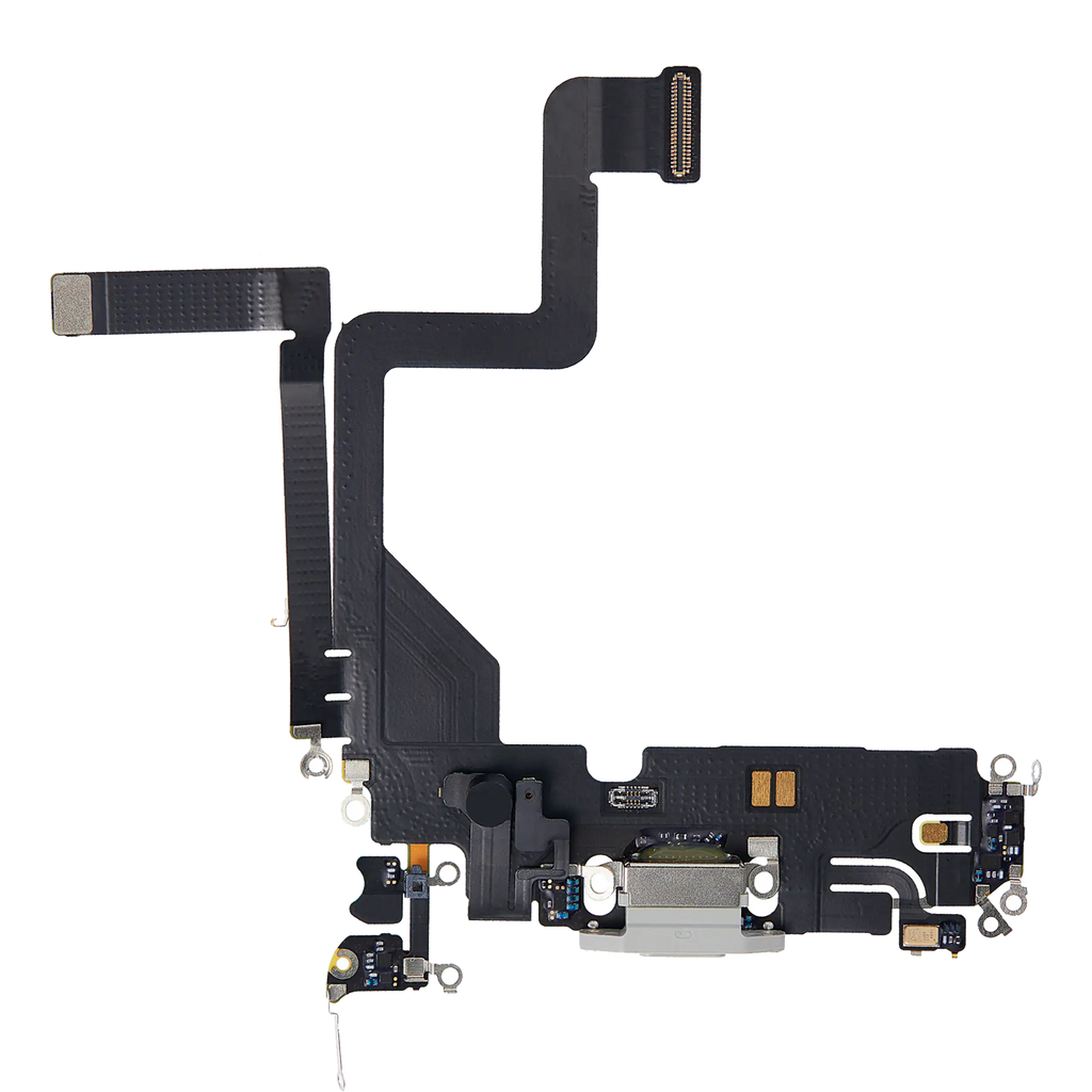 Ladebuchse-Flexkabel für iPhone 14 Pro (Premium) (Silber)