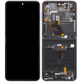 Inner OLED-Display mit Rahmen Compatible für Samsung Galaxy Z Flip 5 5G (F731) (US & International) (Aftermarket Plus) (Grau)