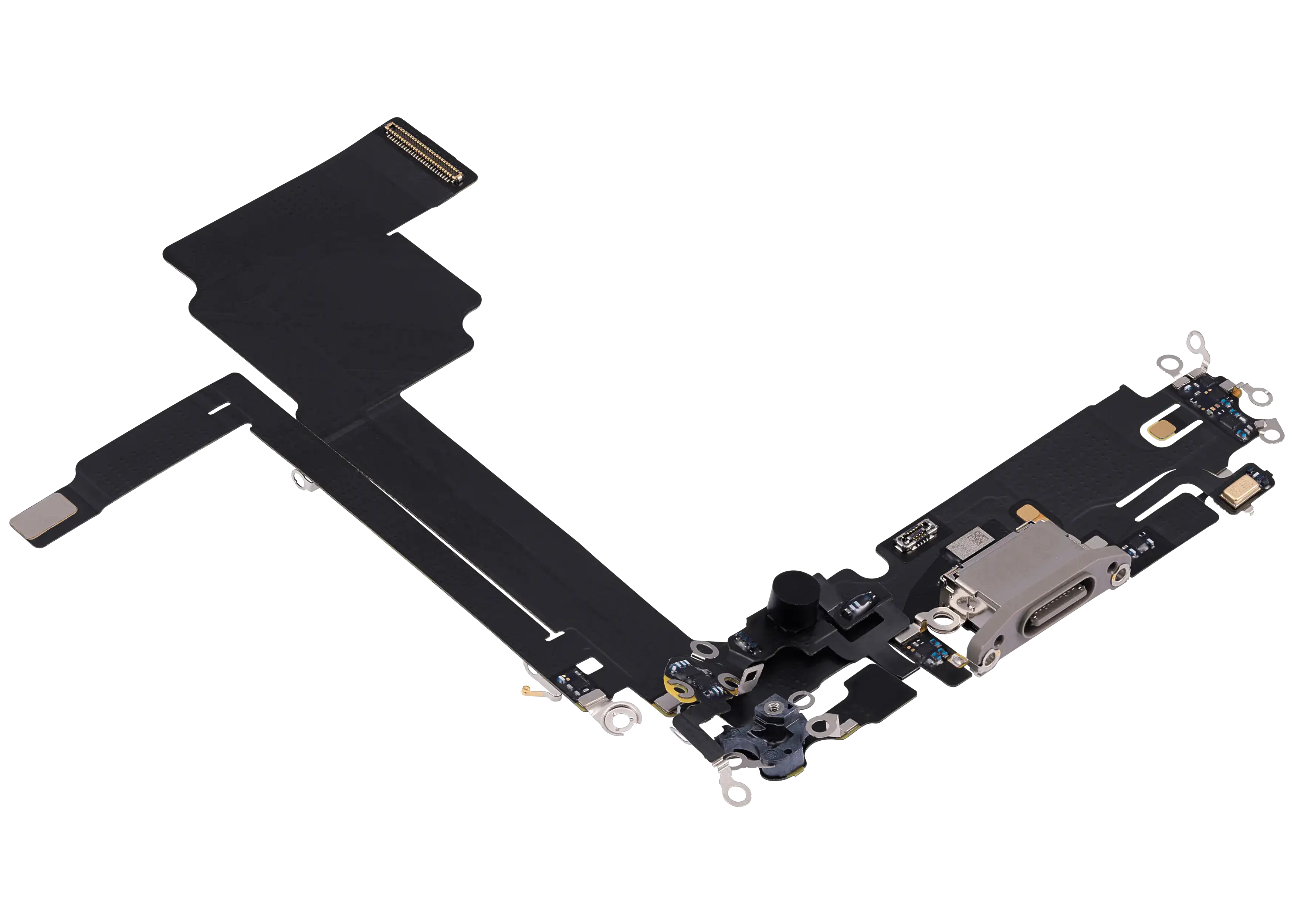 Ladebuchse Flex Cable für iPhone 15 Pro Max (gebrauchter OEM-Ausbau) (Natural Titanium)