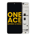 LCD-Display mit Rahmen für Motorola One 5G Ace Refurbished Frosted Silver