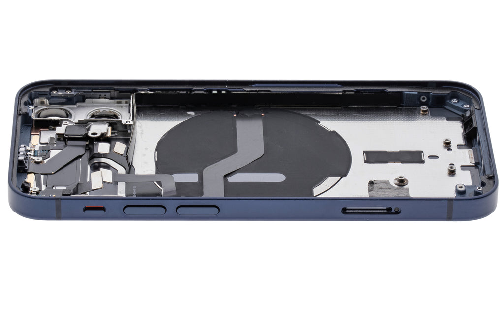 Backcover/Rahmen mit Small Parts für iPhone 12 Mini (EU / Global Version) (gebrauchter OEM-Ausbau, Qualität B) (Blau)