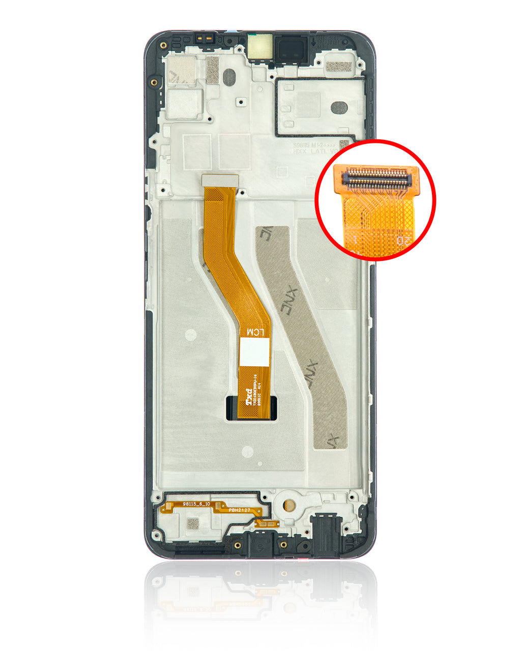 LCD-Display mit Rahmen für T-Mobile Revvl V+ 5G (Refurbished) (Alle Farben)