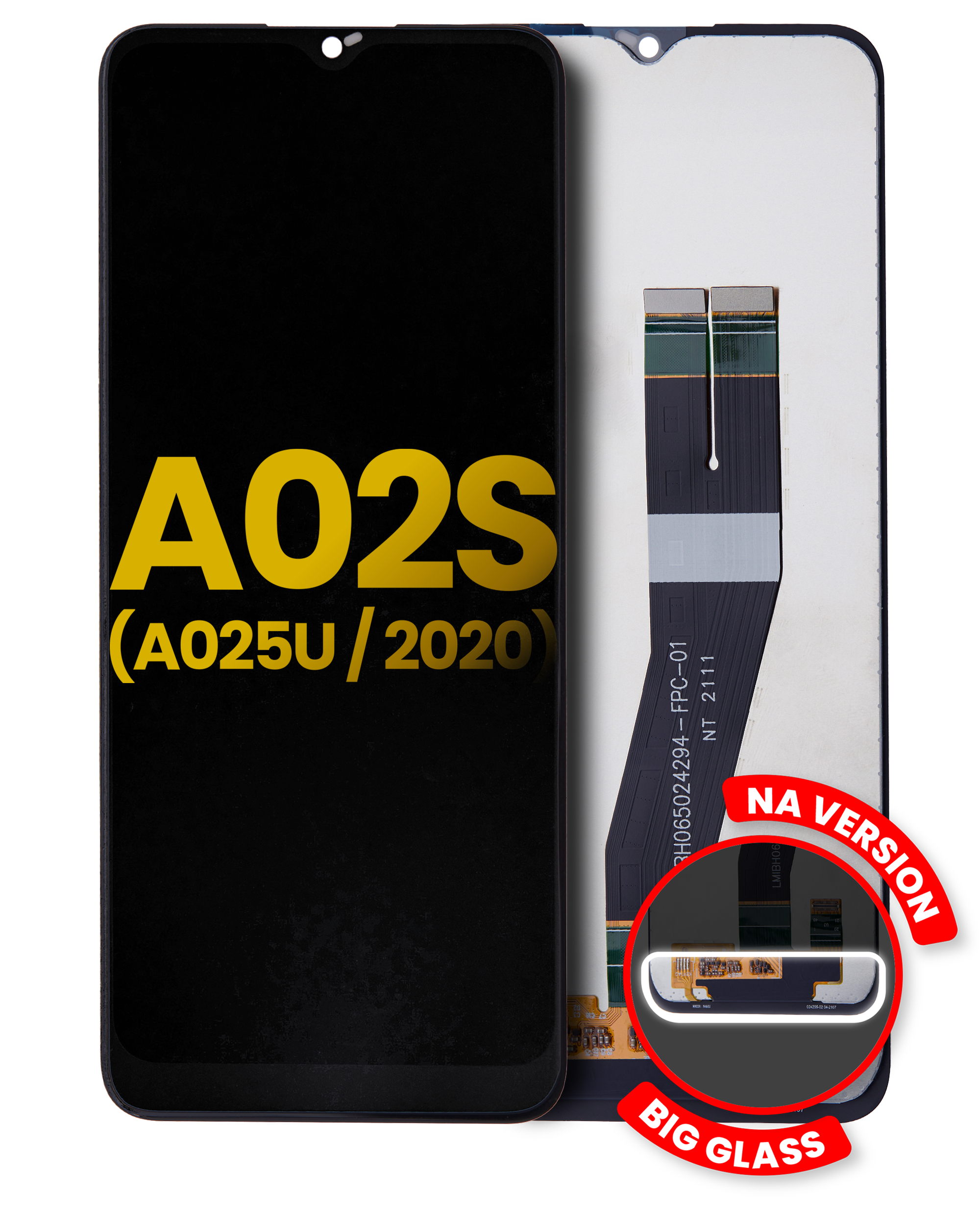 LCD-Display ohne Rahmen Samsung Galaxy A02S Refurbished Alle Farben