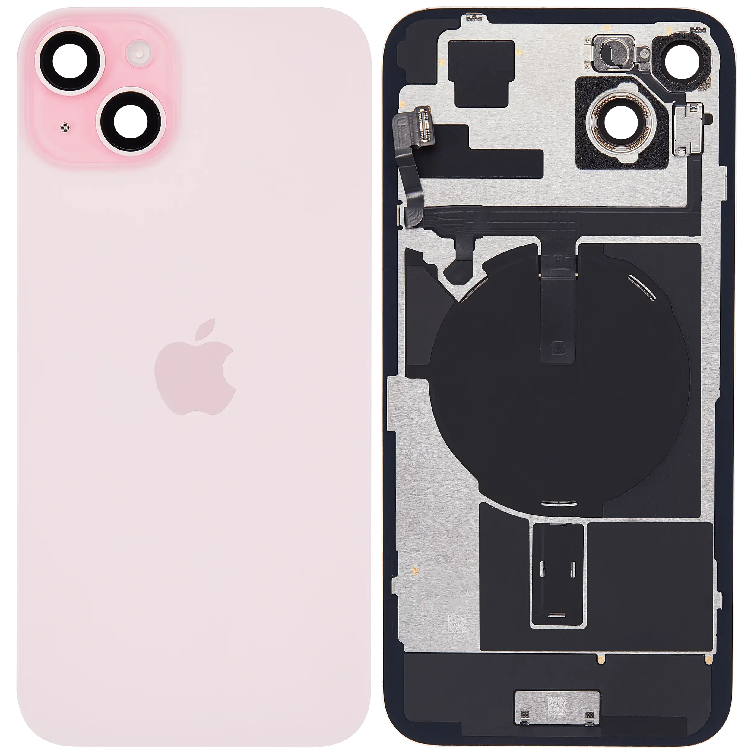 Backcover, MagSafe, NFC, Blitz-Flexkabel für iPhone 15 Plus (Service Pack) Pink