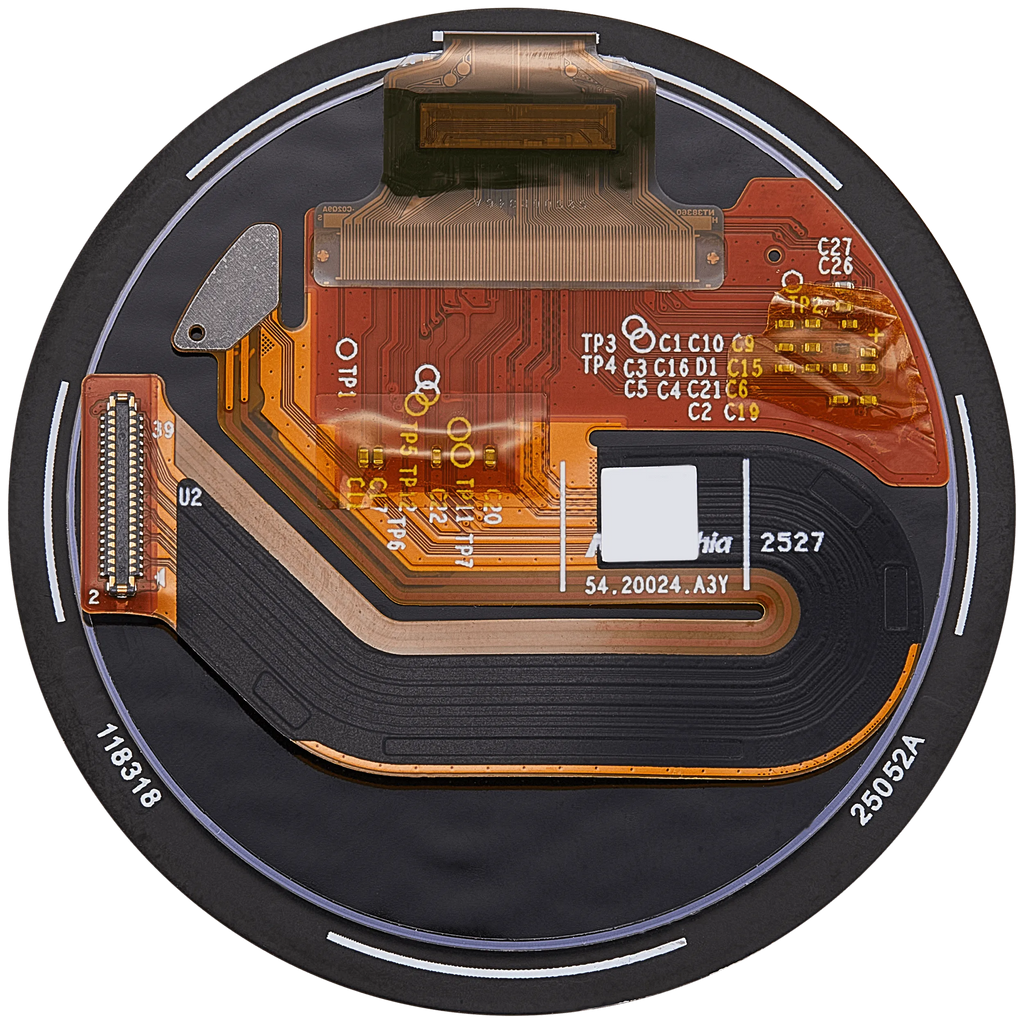 OLED-Display ohne Rahmen für Garmin Forerunner 970 (2025) (Premium) (Schwarz)
