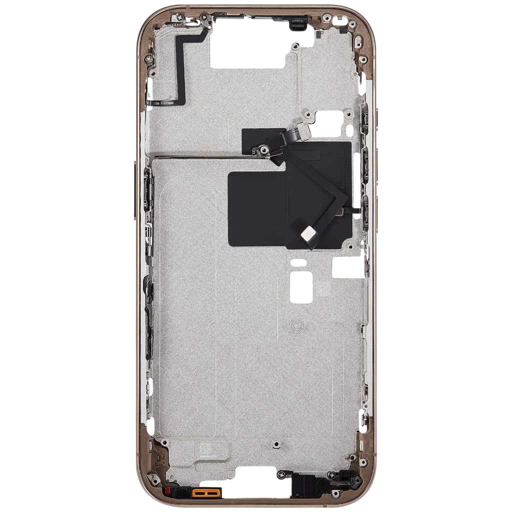 Midframe/Rahmen mit Power And Volume Button für iPhone 16 Pro (EU / Global Version) (Aftermarket Plus) (Desert Titanium)