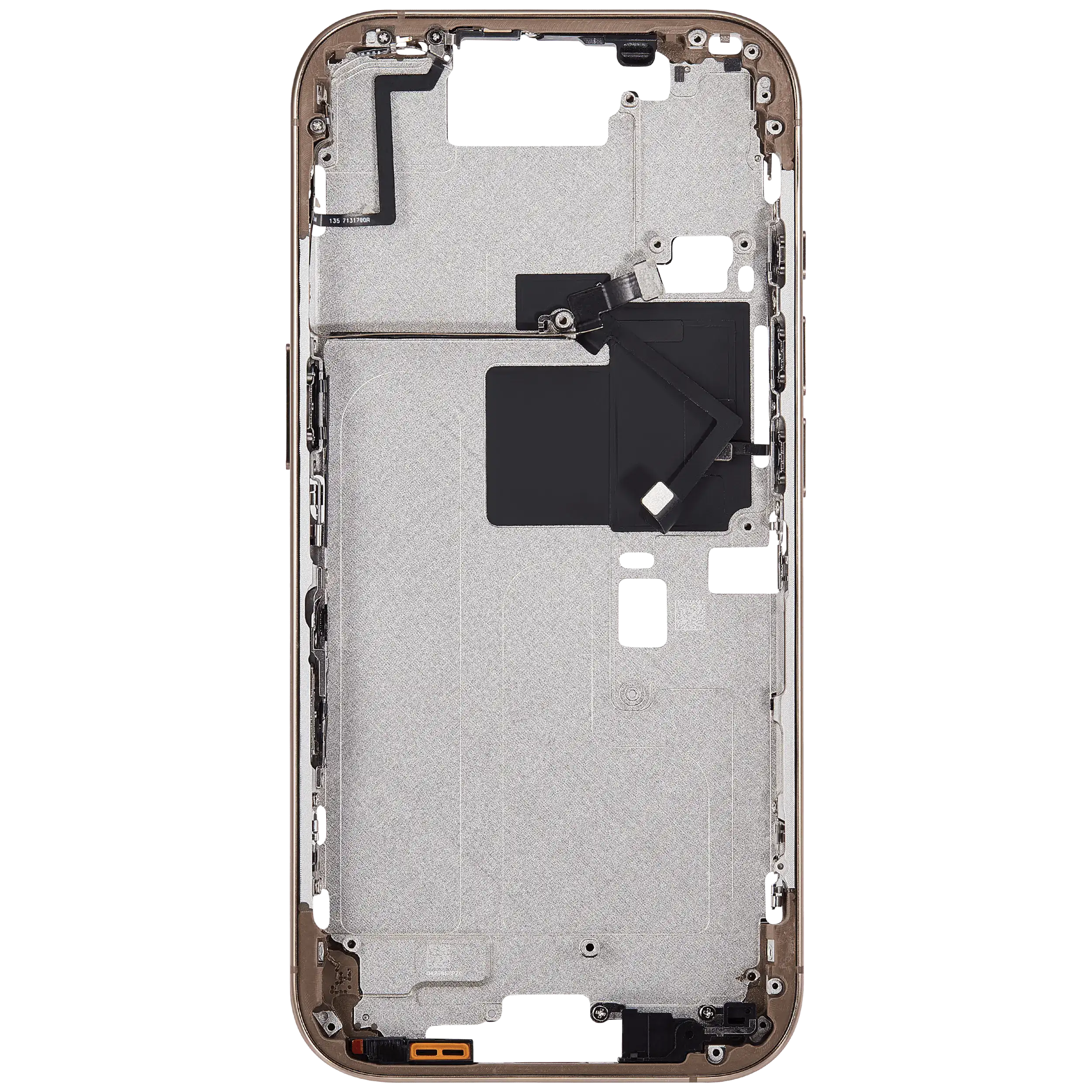 Midframe/Rahmen mit Power And Volume Button für iPhone 16 Pro (EU / Global Version) (Aftermarket Plus) (Desert Titanium)