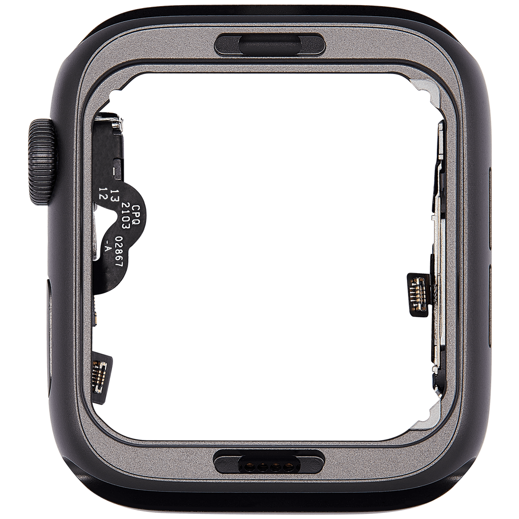 Aluminum Case Midframe/Rahmen(mit Crown and Crown Cable) für Watch Series SE (1st Gen) (44MM) (GPS Version) (Space Schwarz)