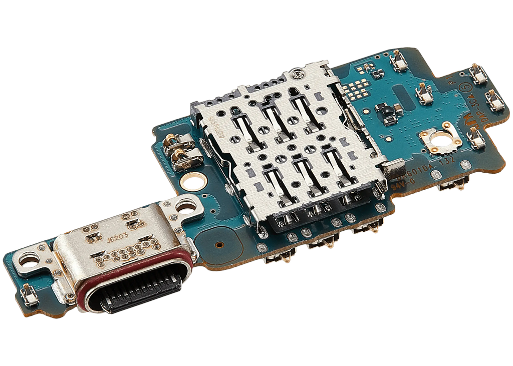 Ladebuchse Board mit Sim Card Reader für Samsung Galaxy S26 Ultra (S948O) (Dual Card Version) (Premium)