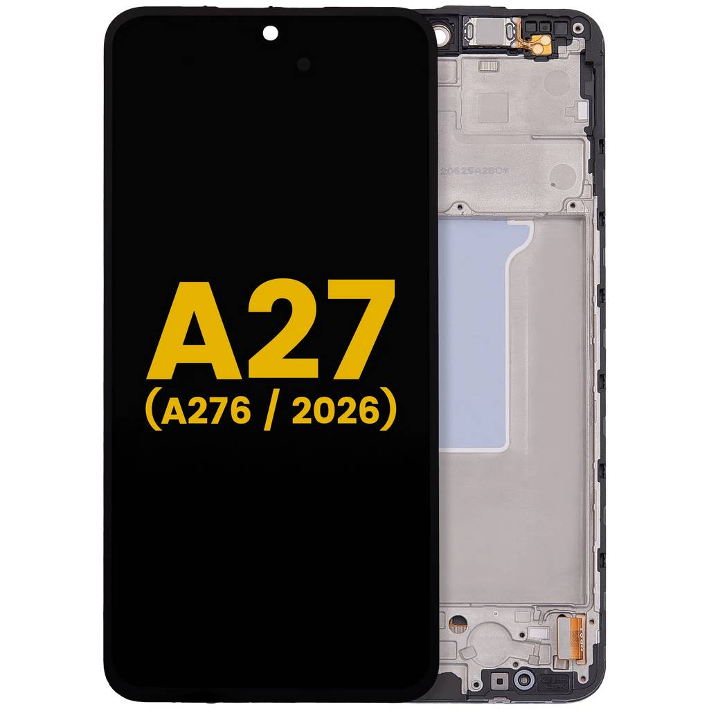 OLED-Display mit Rahmen für Samsung Galaxy A27 5G (A276 / 2026) (Refurbished) (Alle Farben)