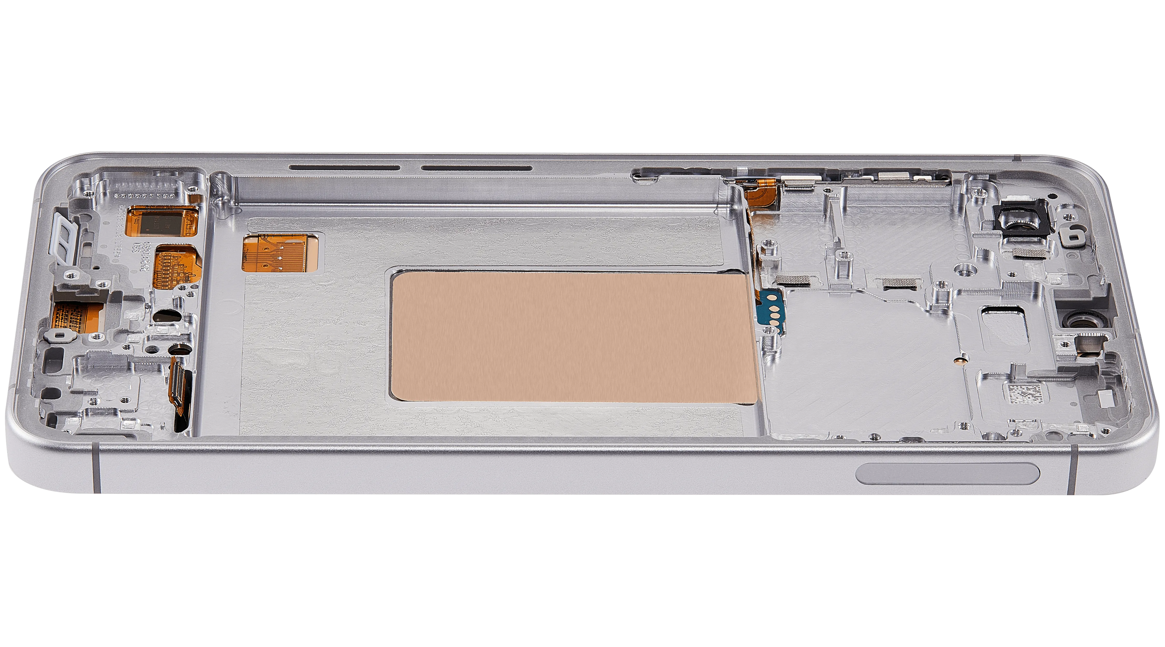 OLED-Display mit Rahmen für Samsung Galaxy S24 FE 5G (US & Internationale Version) (6.62") (Aftermarket Plus) (Grau)