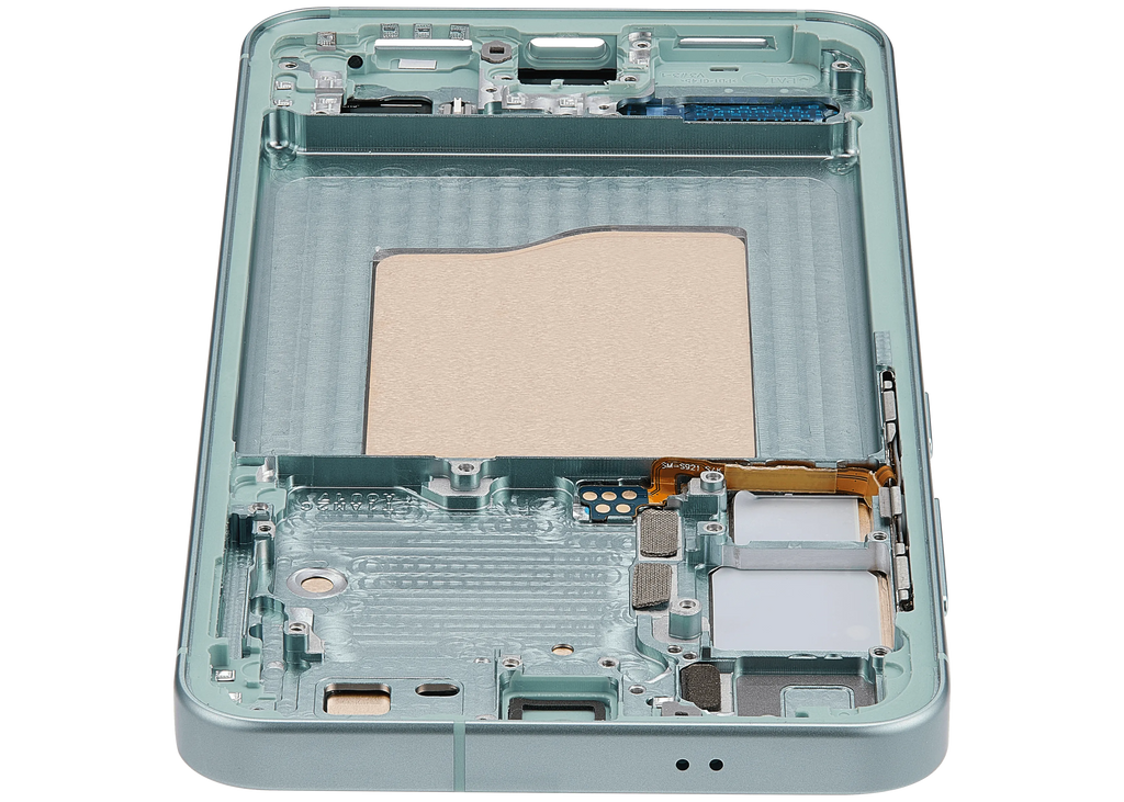 OLED-Display mit Rahmen für Samsung Galaxy S25 5G (US & International) (Aftermarket Plus) (Mint)