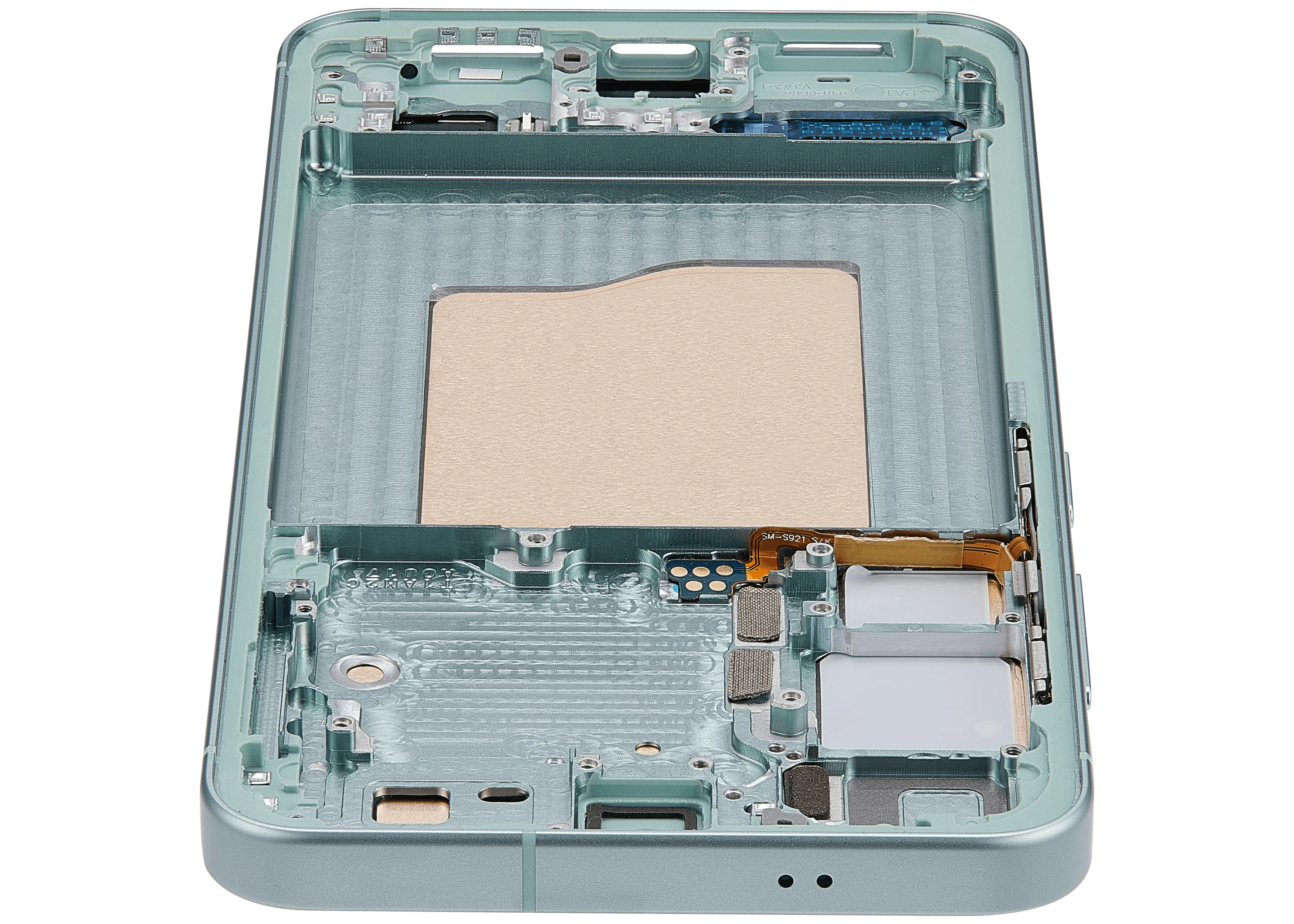 OLED-Display mit Rahmen für Samsung Galaxy S25 5G (US & International) (Aftermarket Plus) (Mint)
