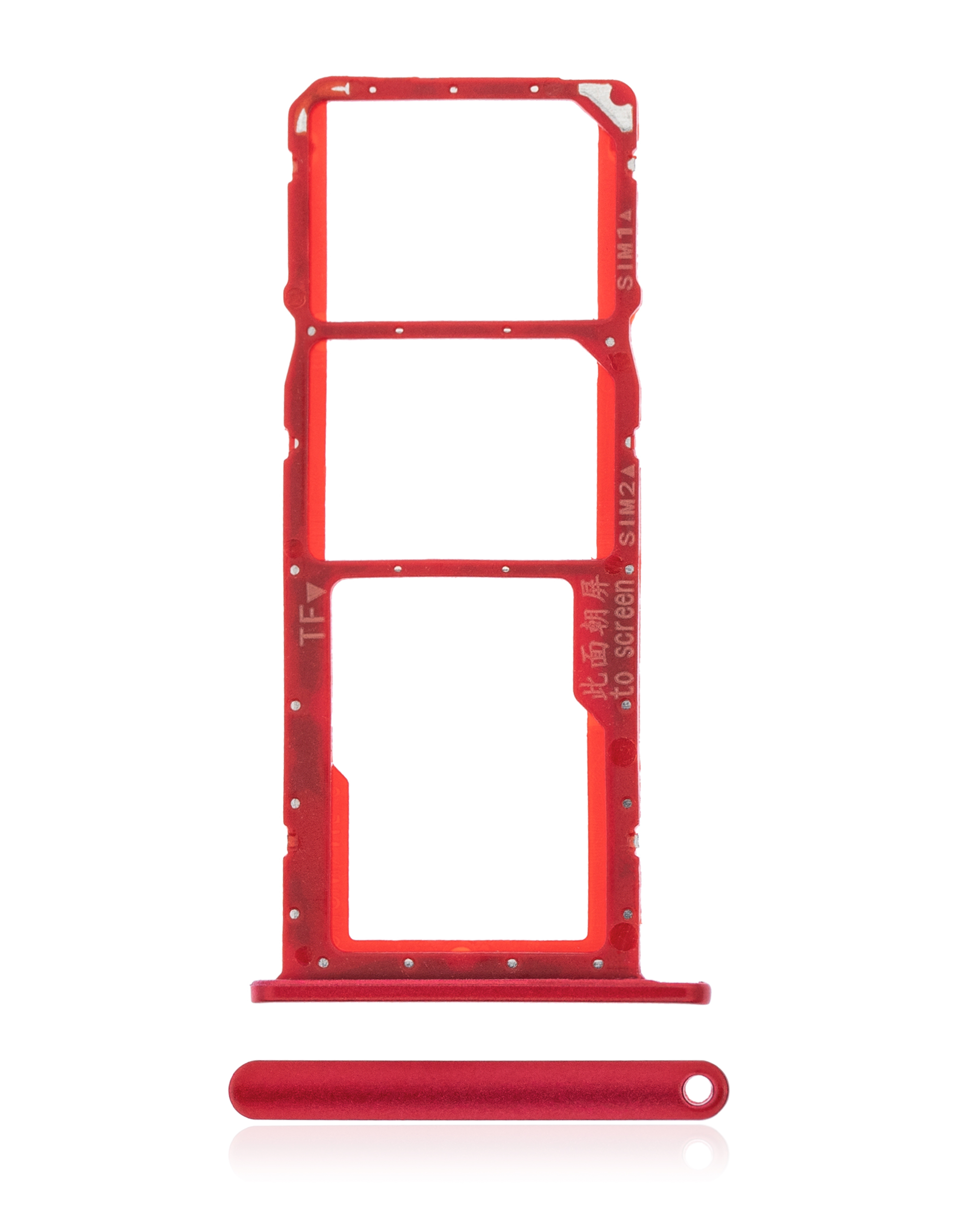 Dual SIM Card Tray for Huawei Y7 (2019) (Coral Red)