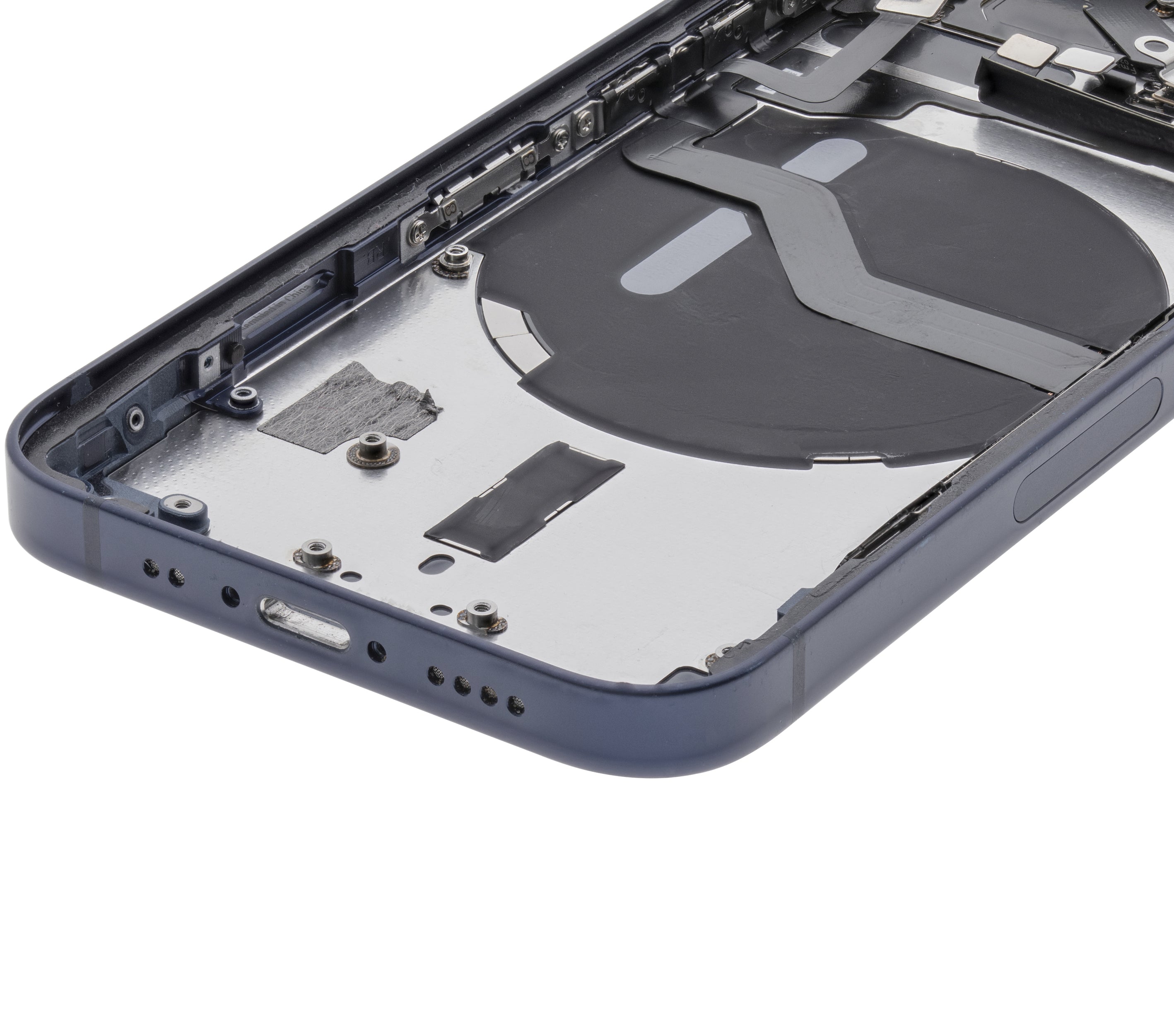 Backcover/Rahmen mit Small Parts für iPhone 12 Mini (EU / Global Version) (gebrauchter OEM-Ausbau, Qualität B) (Blau)