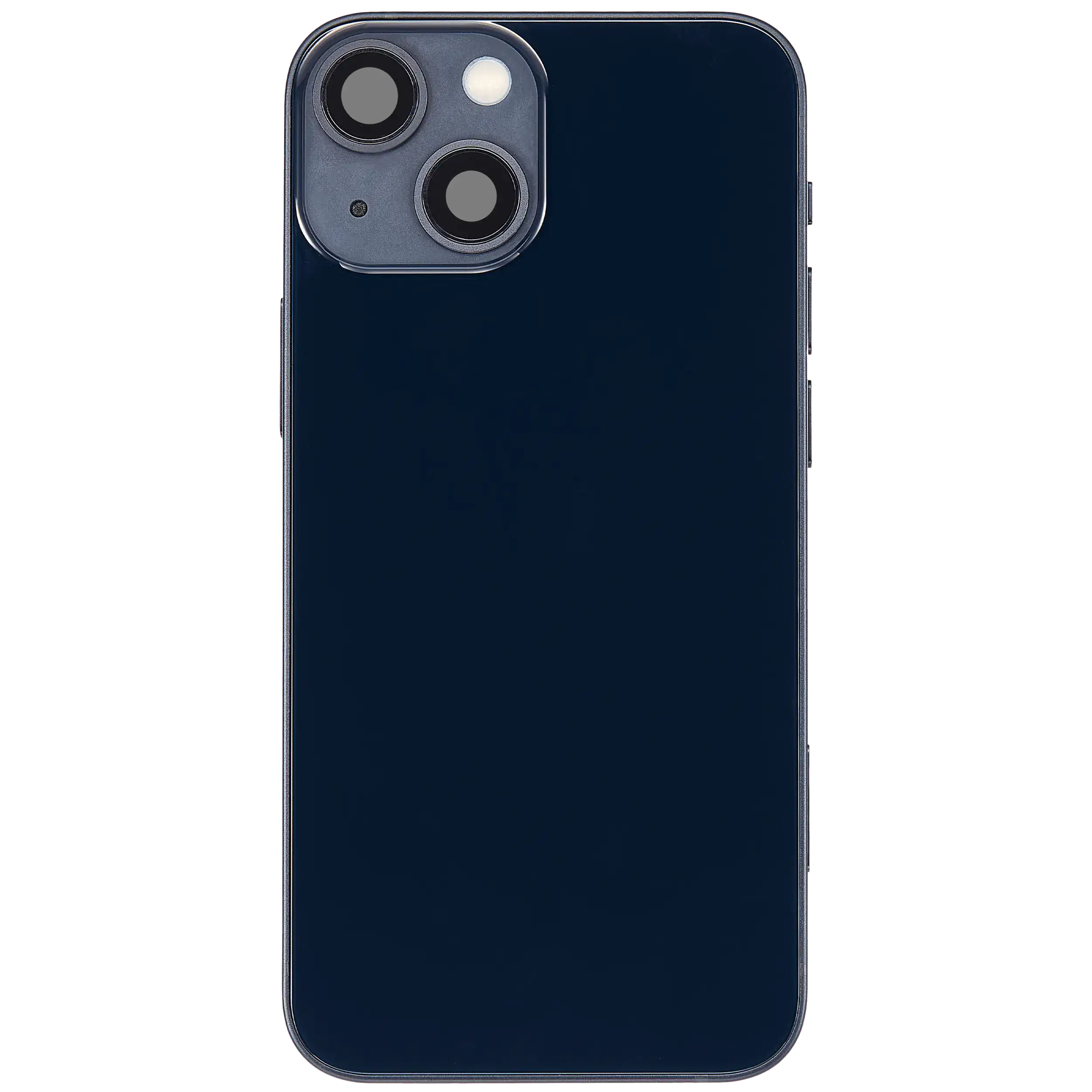 Backcover/Rahmen mit Ladebuchse Flex & Small Parts für iPhone 13 Mini (US-Version) (gebrauchter OEM-Ausbau, Qualität C) (Midnight)