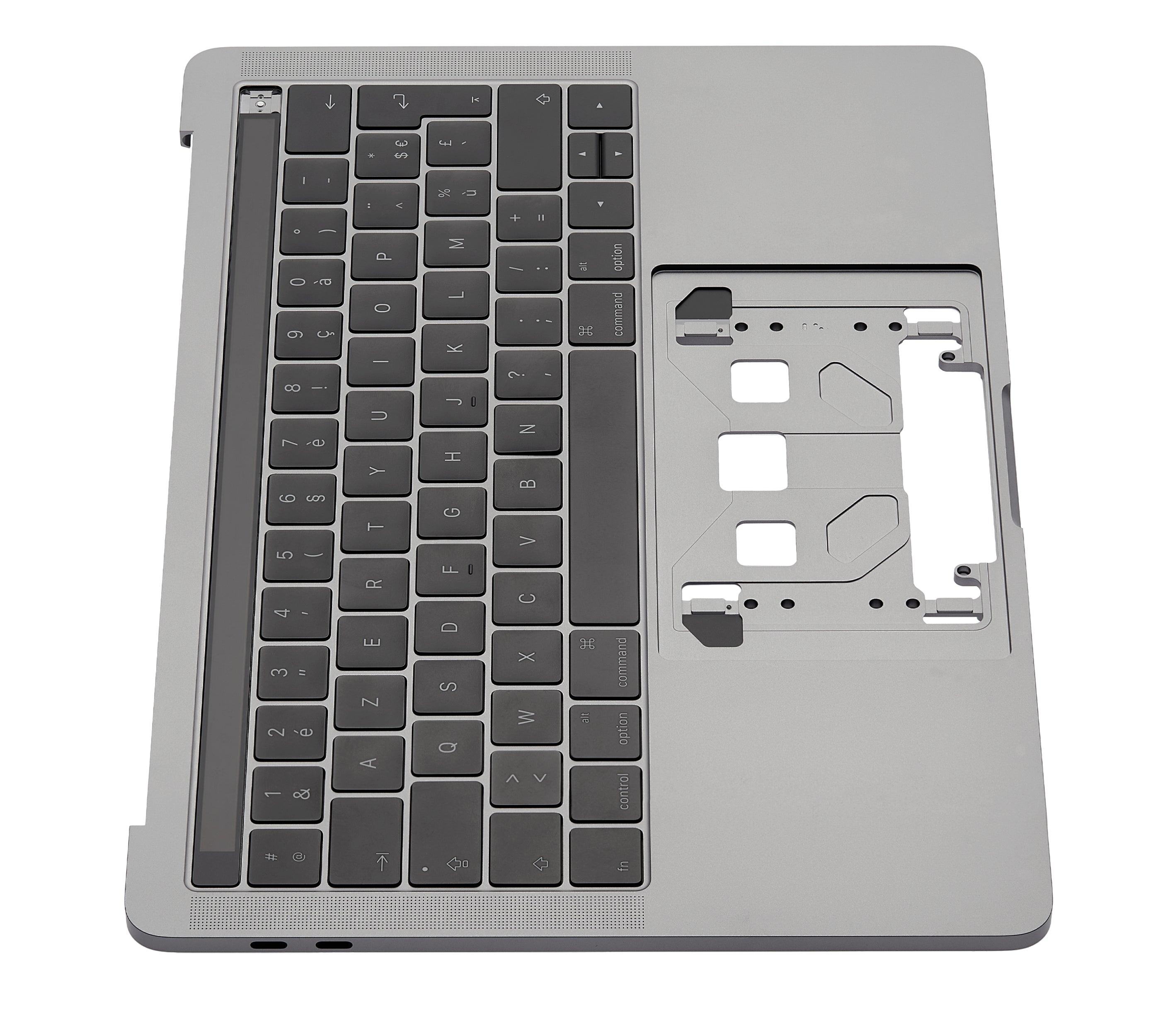 Top Case mit Keyboard (ISO French) für MacBook Pro 13" A1706 (2016-2017) (Space Grau)