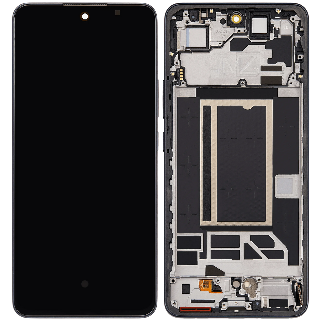 OLED-Display mit Rahmen für Oppo Reno13 F 4G / 5G (Refurbished) (Graphite Grau)