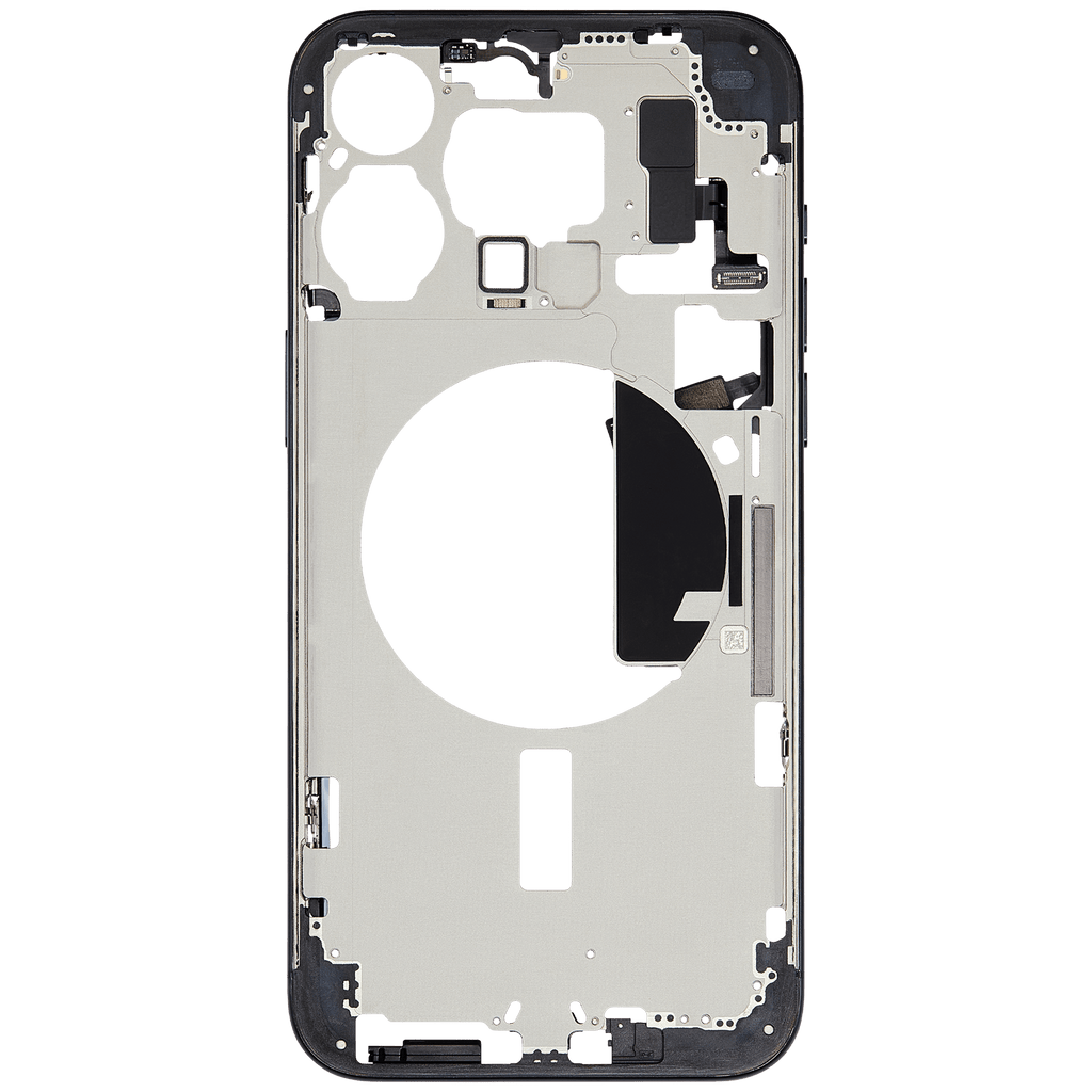 Midframe/Rahmen mit Small Parts für iPhone 15 Pro Max (EU / Global Version) (gebrauchter OEM-Ausbau, Qualität A) (Blau Titanium)