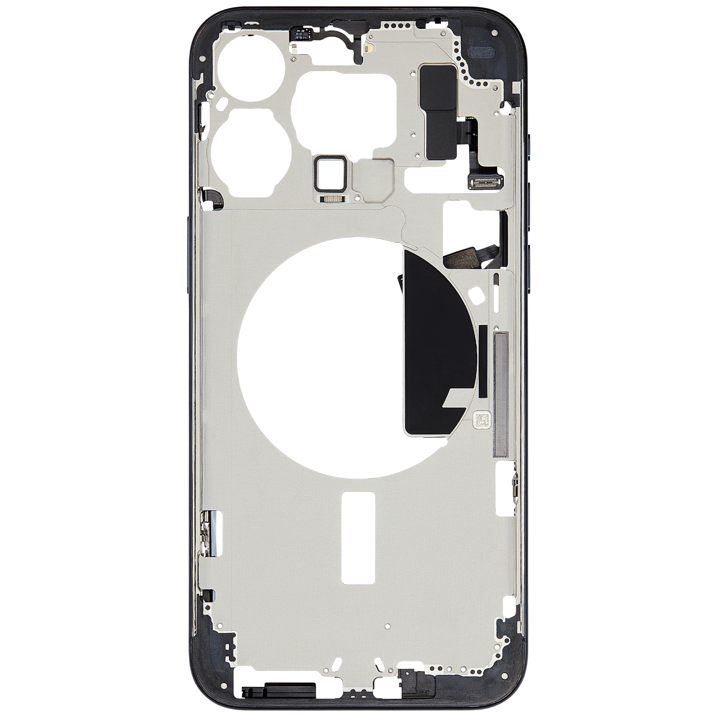 Midframe/Rahmen mit Small Parts für iPhone 15 Pro Max (EU / Global Version) (gebrauchter OEM-Ausbau, Qualität A) (Blau Titanium)