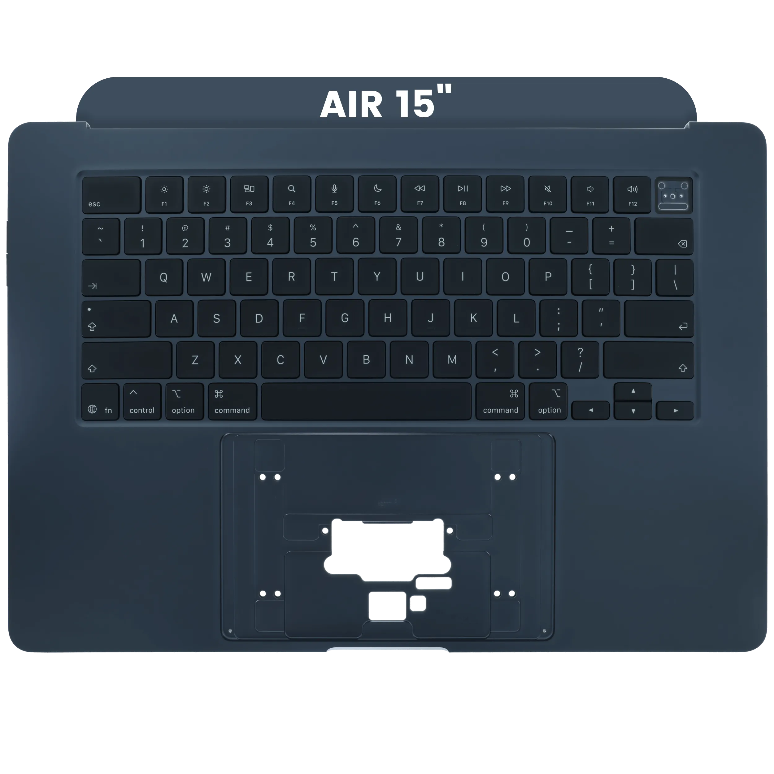 Top Case mit Keyboard (ANSI US) für MacBook Air 15" A3448 (2026) (Original OEM) (Midnight)