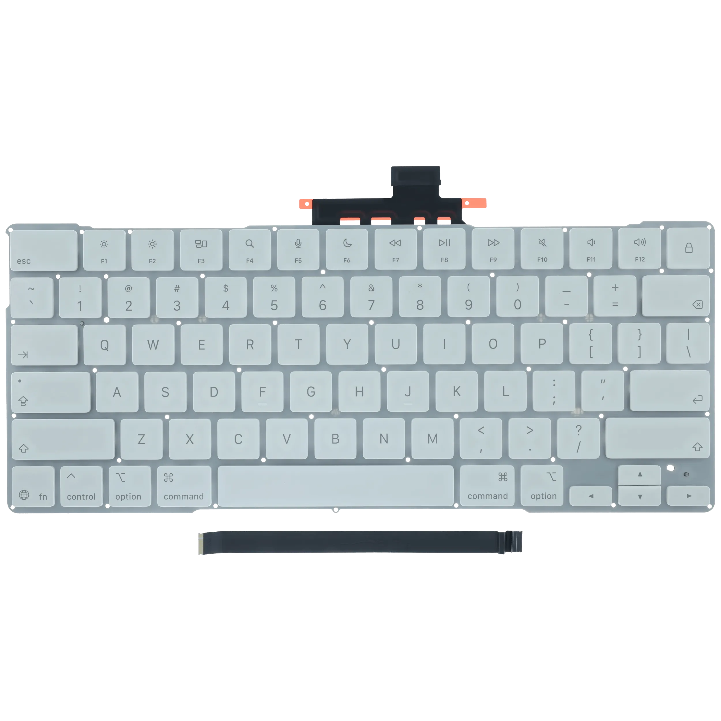 Keyboard (ANSI US) (No Touch ID) für MacBook Neo (2026) (Original OEM) (Silber)