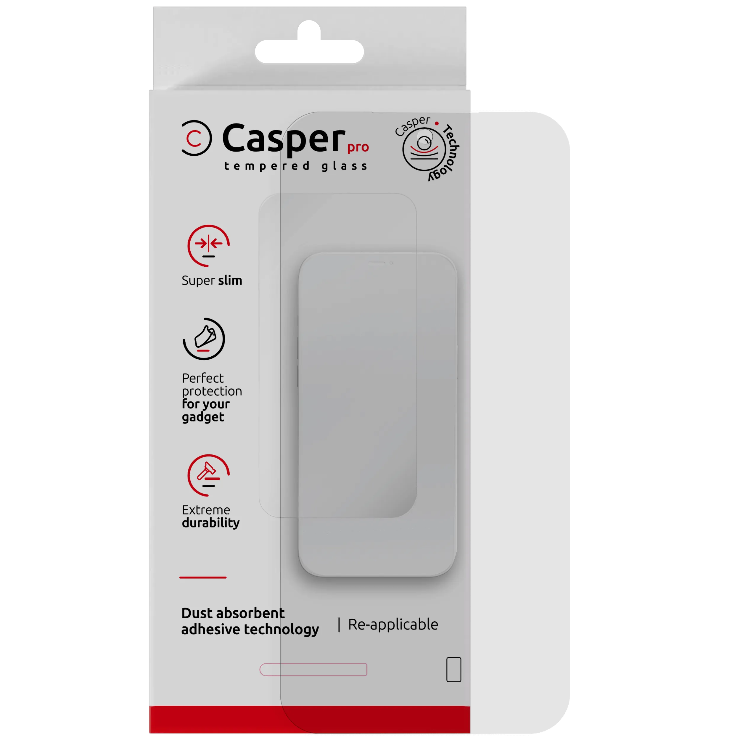 Casper Pro Tempered Glass für Motorola Moto G67 / G77 / G87 (Retail Pack) (Clear)
