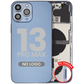 Back Cover/Frame with Small Parts for iPhone 13 Pro Max (US Version) (Aftermarket Plus) (Sierra Blue)