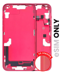 Midframe/Rahmen mit Kleinteilen für iPhone 14 Plus Rot OEM Pull Gebraucht B