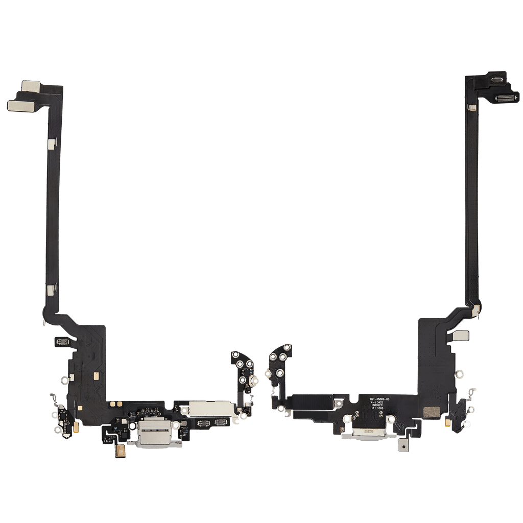 Ladebuchse Flex Cable für iPhone 17 Pro max (Aftermarket Plus) (Internationale Version) (Silber)
