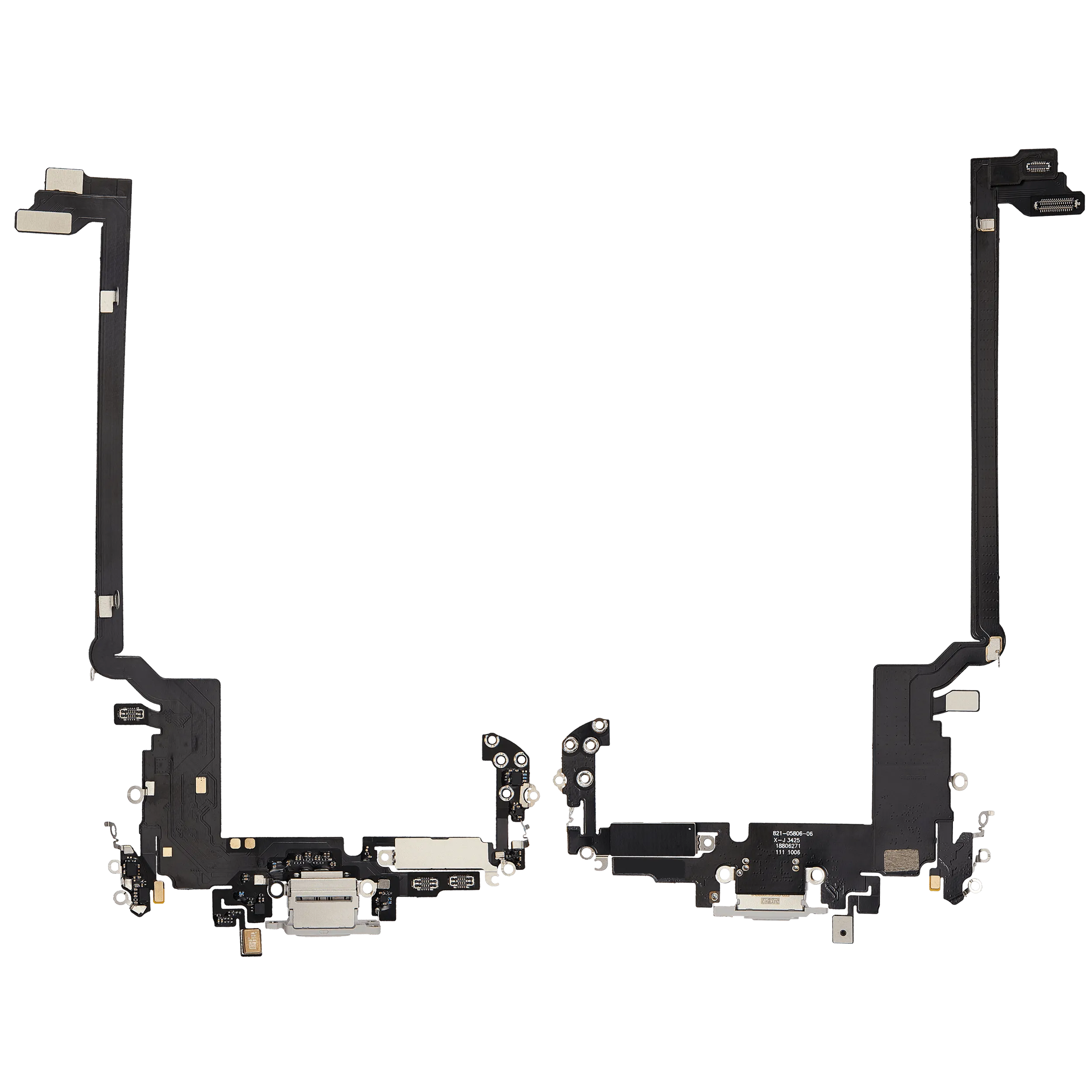 Ladebuchse Flex Cable für iPhone 17 Pro max (Aftermarket Plus) (Internationale Version) (Silber)