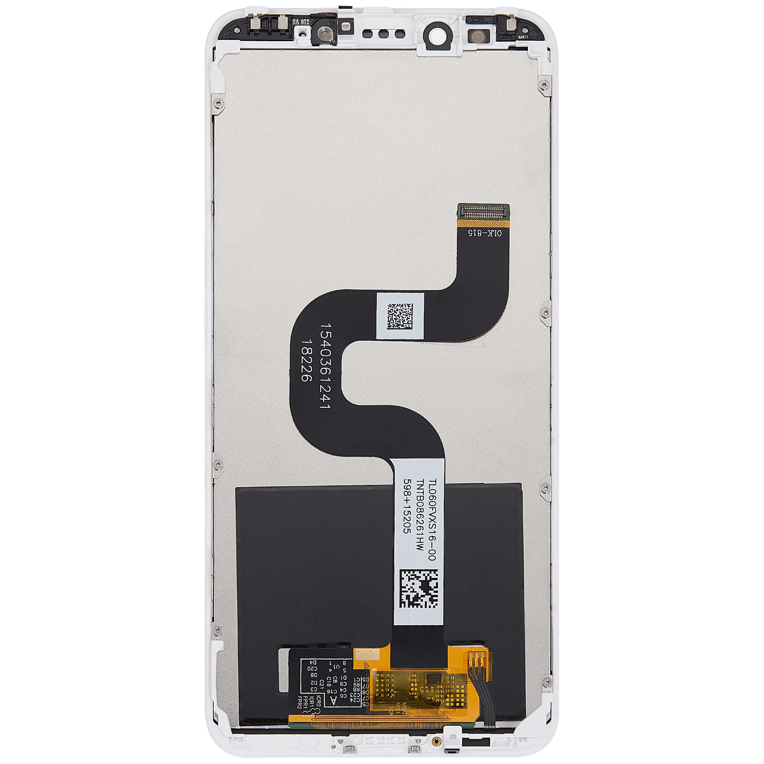 LCD-Display mit Rahmen für Xiaomi Mi A2 (Aftermarket Plus) (Weiß)
