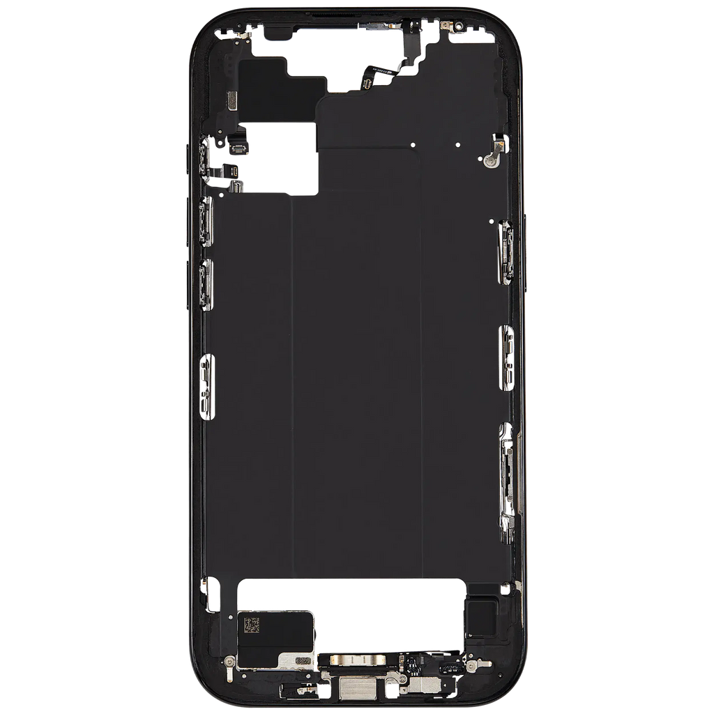Midframe/Rahmen mit Ladebuchse Flex & Small Parts für iPhone Air (US / EU Version) (gebrauchter OEM-Ausbau, Qualität B) (Space Schwarz)