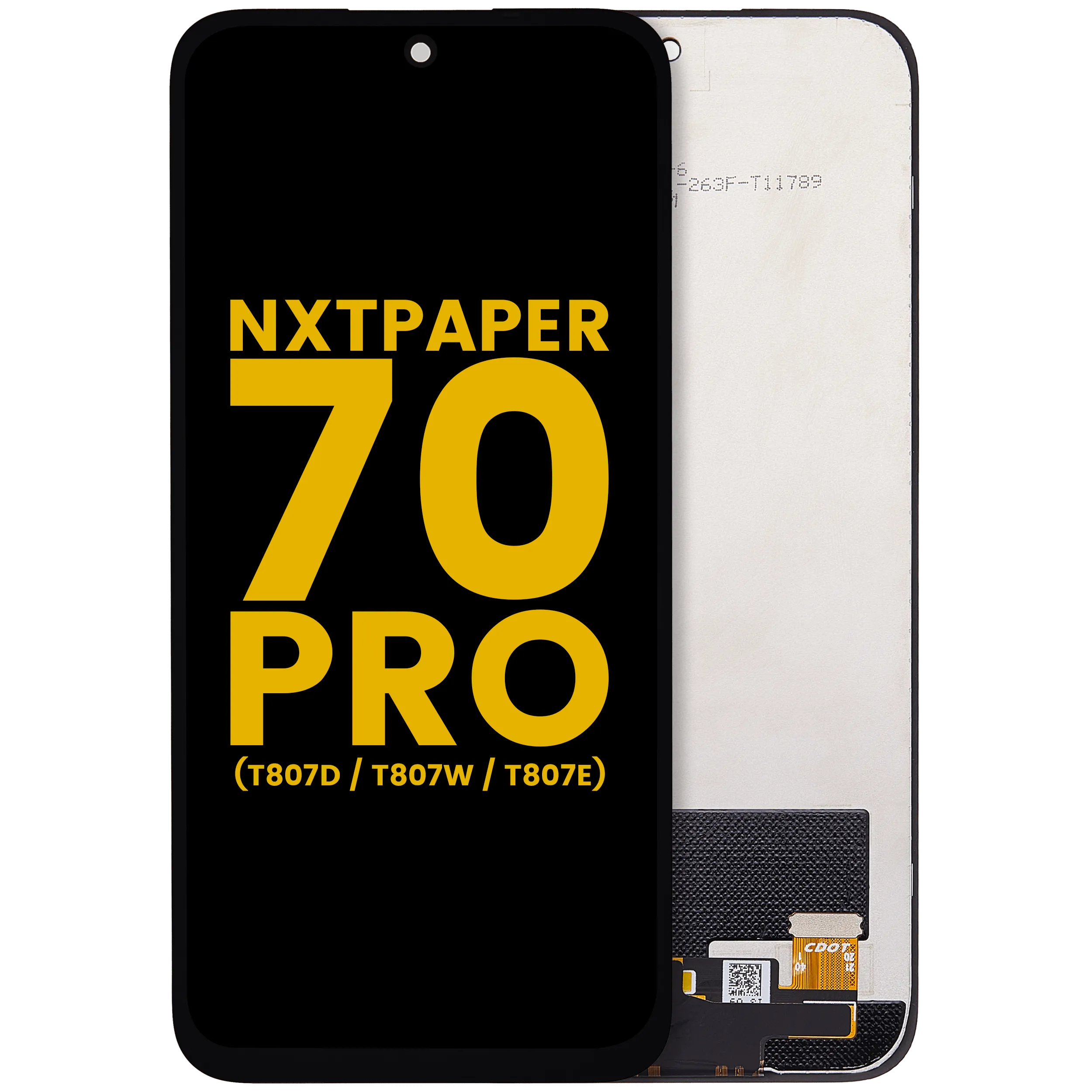 LCD-Display ohne Rahmen für TCL NxtPaper 70 Pro 5G (T807D / T807W / T807E) (Premium) (Alle Farben)