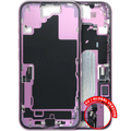 Midframe/Rahmen m. Ladebuchse & Kleinteilen f. iPhone 16, Pink, OEM Pull B