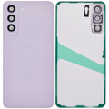 Backcover Glass mit Camera Lens für Samsung Galaxy S21 FE 5G (ohne Logo) (Aftermarket Plus) (Lavender)