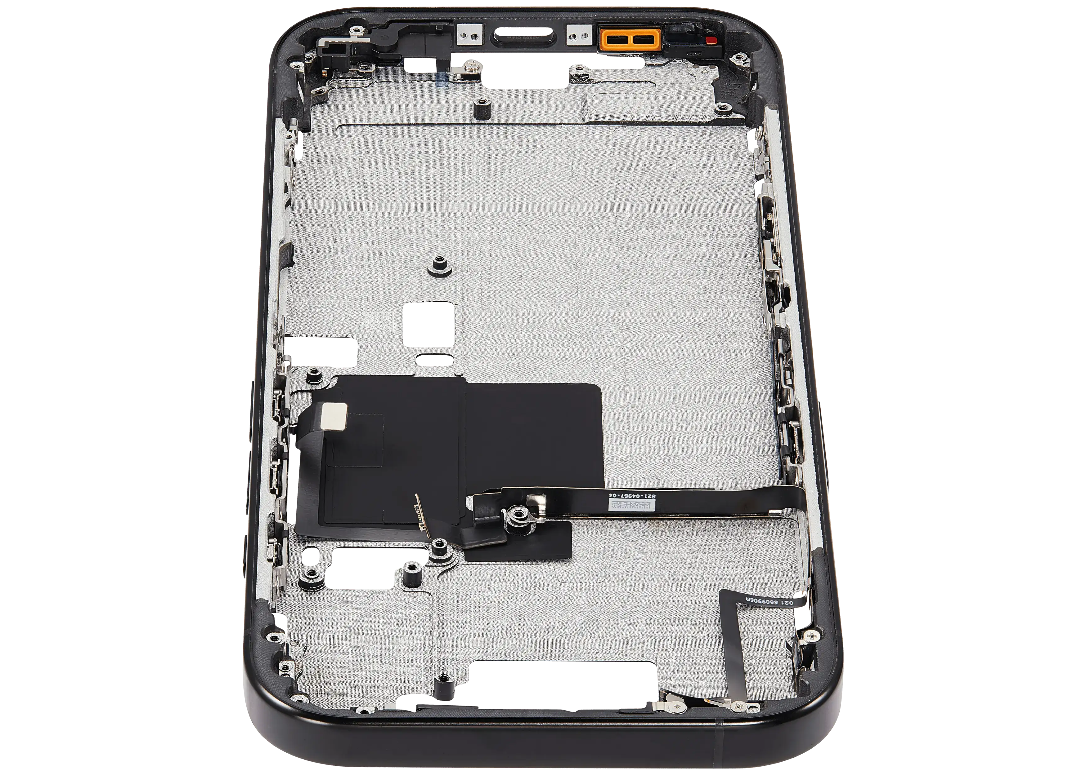 Midframe/Rahmen mit Power And Volume Button für iPhone 16 Pro (EU / Global Version) (Aftermarket Plus) (Schwarz Titanium)