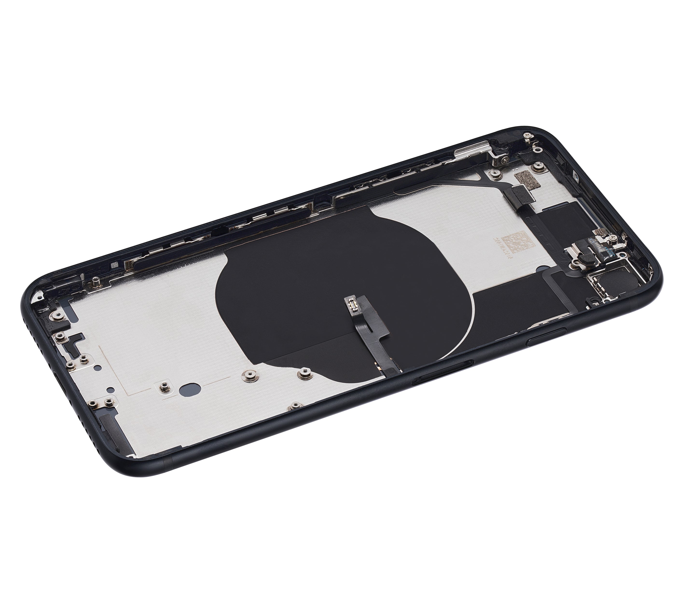 Backcover/Rahmen mit Small Components Pre-Installed für iPhone SE (2022) (gebrauchter OEM-Ausbau, Qualität B) (Midnight)