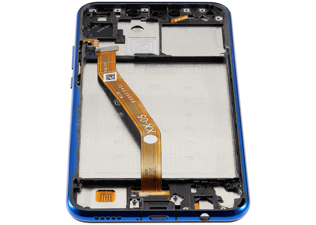 LCD-Display mit Rahmen für Huawei Nova 3i (2018) (Refurbished) (Bluenull)