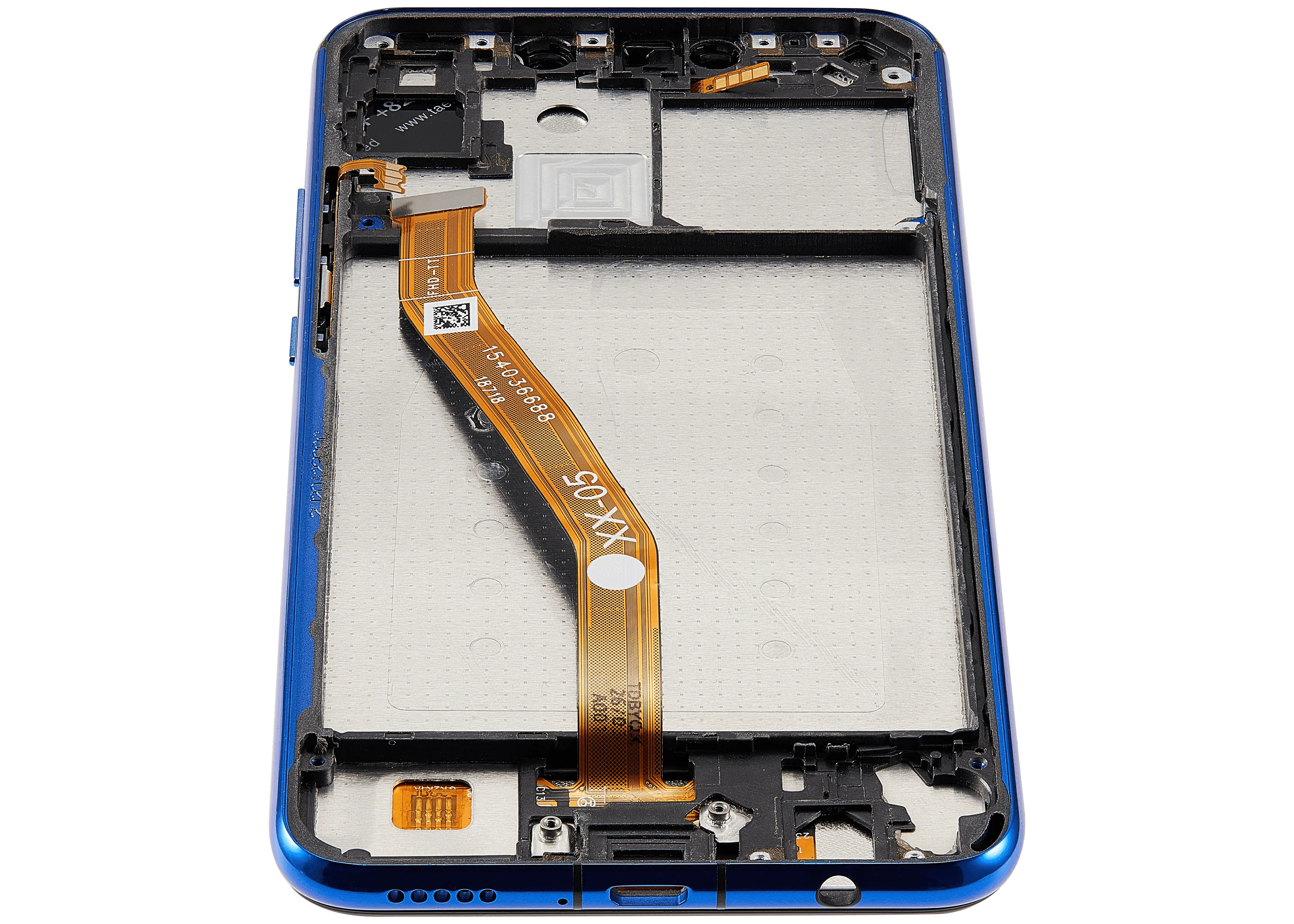 LCD-Display mit Rahmen für Huawei Nova 3i (2018) (Refurbished) (Bluenull)