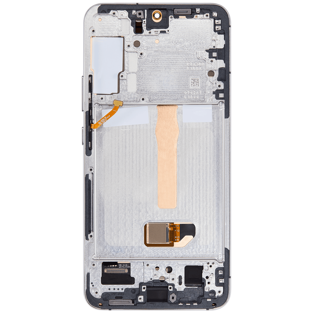 OLED-Display mit Rahmen für Samsung Galaxy S22 Plus 5G (US & Internationale Version) (Aftermarket Plus) (120Hz) (Weiß)