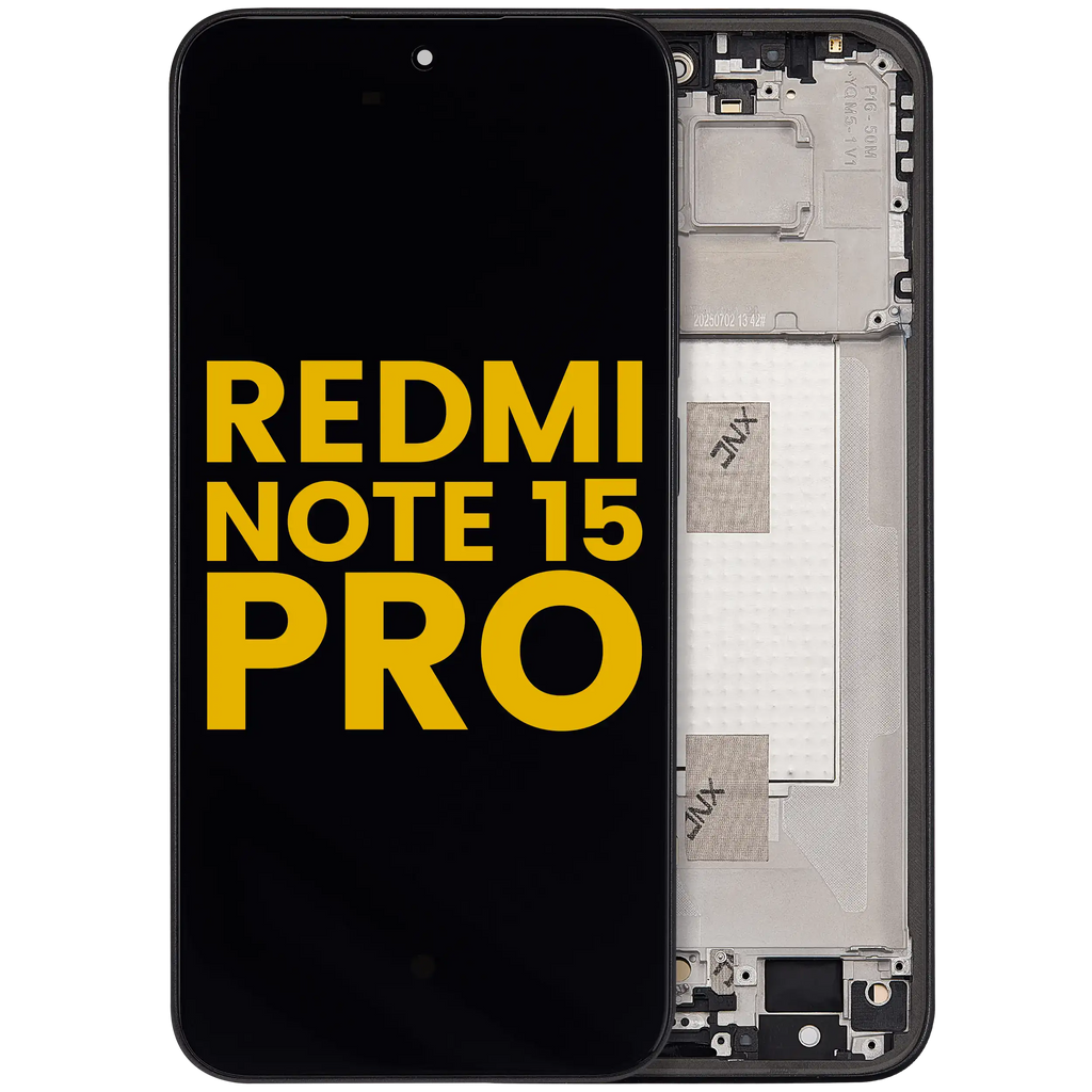 OLED Display with Frame for Xiaomi Redmi Note 15 Pro 5G (Refurbished) (Black)